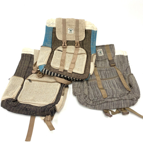 large hemp backpack