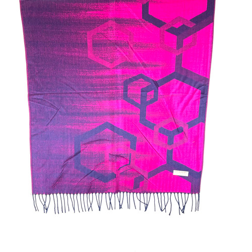 Pink and Purple Miami Hexagon Pashmina Scarf Pink and Purple Miami Hexagon Pashmina Scarf