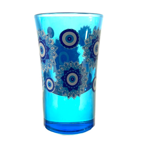 Decorative Blue Evil Evil Blue Lucky Shot Glass 1oz Decorative Blue Evil Evil Blue Lucky Shot Glass 1oz