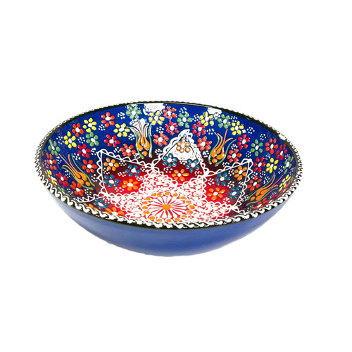 Large Turkish Porcelain Bowl Hand Painted 7" 1 Count Assorted Large Turkish Porcelain Bowl Hand Painted 7" 1 Count Assorted