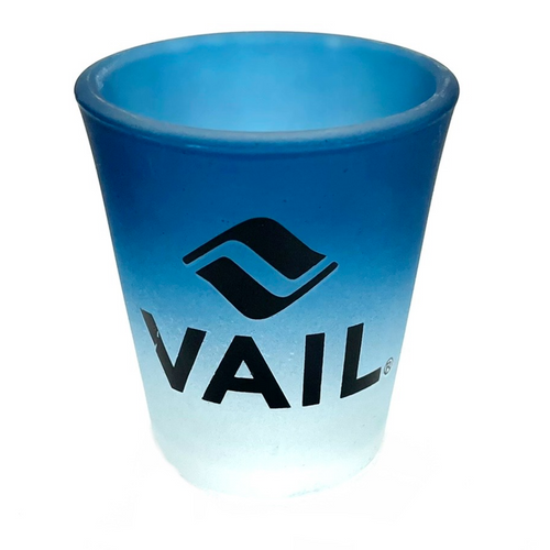Vail Blue Frosty Colorado Souvenir Shot Glass Vail Blue Frosty Colorado Souvenir Shot Glass