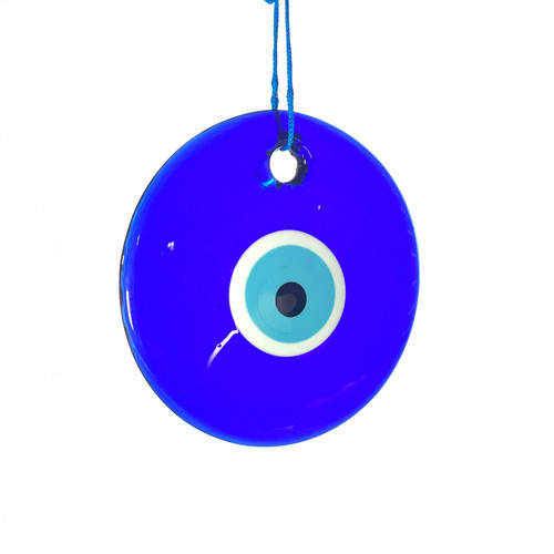 Large Authentic Turkish Evil Eye Hand Blown Glass 5.5"-6"