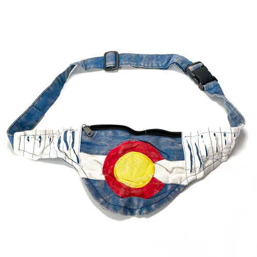 Light Blue Colorado Fanny Pack Hand Made 1 Count Light Blue Colorado Fanny Pack Hand Made 1 Count