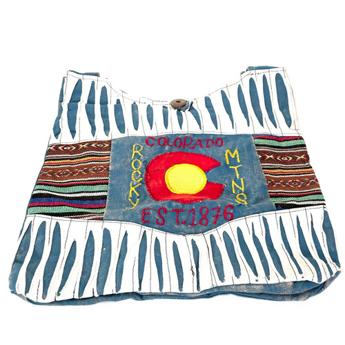 Colorado Rocky Mountains Cotton Bag Hand Made 1 Count Colorado Rocky Mountains Cotton Bag Hand Made 1 Count