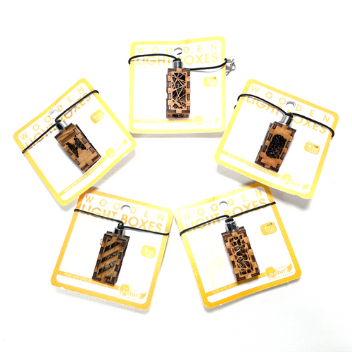 Wooden Lightbox LED Necklace made in Colorado Assorted 1 Count Wooden Lightbox LED Necklace made in Colorado Assorted 1 Count