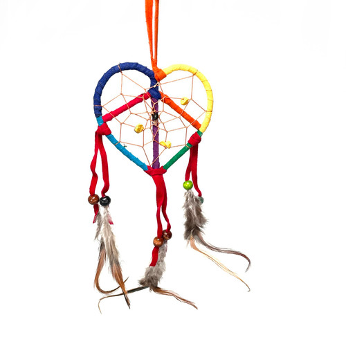 Heart Leather Dream Catcher Small Assorted 1 Count