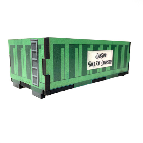 Rolloff Qtip ISO Dab Dumpstar Printed Cedar Box 9.5 x 4.5" x 3.25" - USA Made 1 Count Assorted Color