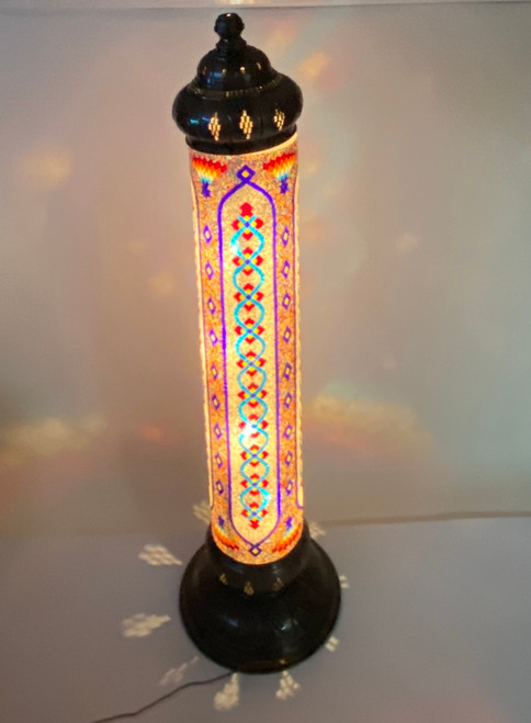 Giant Cylinder Barber Pole 6��� Feet Tall  Mosaic Turkish Light- 1 Count Assorted