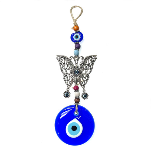 Metal Butterfly Zinc Authentic Evil Eye Decor from Turkey EE50095 Metal Butterfly Zinc Authentic Evil Eye Decor from Turkey EE50095