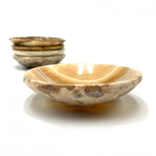Banded Onyx Dish Morocco 1 Count Assorted Banded Onyx Dish Morocco 1 Count Assorted