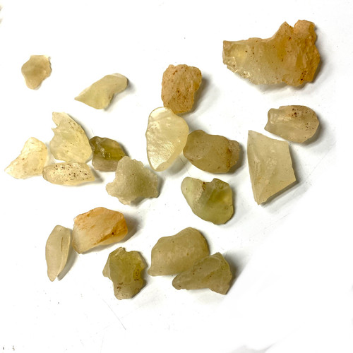 Libyan Desert Glass Tektite Small Natural Pieces by the Gram Libyan Desert Glass Tektite Small Natural Pieces by the Gram