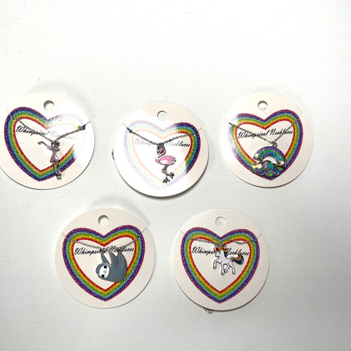 Whimsical Character Necklace on Silver Chain 1 Count Assort