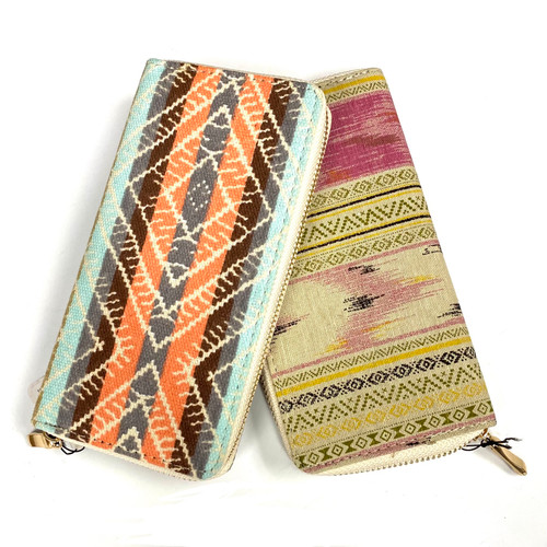 Southwest Canvas Wallet 1 Count Assorted Southwest Canvas Wallet 1 Count Assorted