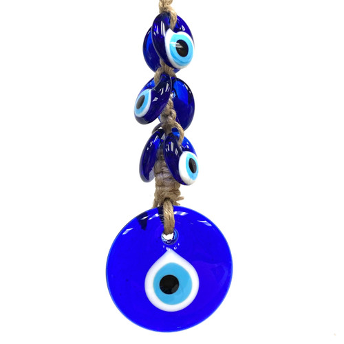 Evil Eye Celebration With Jute Macramé 3.25"x9" Evil Eye Celebration With Jute Macramé 3.25"x9"