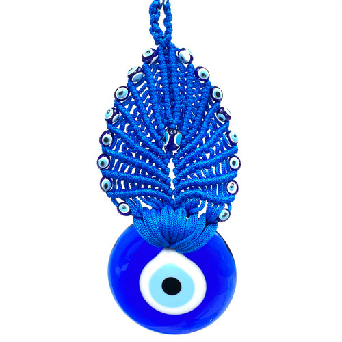 Peacock Evil Eye 3.25" x 7.25" Hand Made in Turkey 1 Count Assorted Color Peacock Evil Eye 3.25" x 7.25" Hand Made in Turkey 1 Count Assorted Color