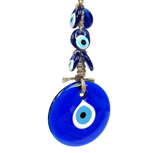 Evil Eye Celebration With Jute Macramé 4"x11" Evil Eye Celebration With Jute Macramé 4"x11"