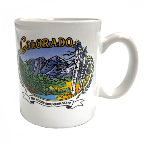 Mini Colorado Rocky Mountain Emblem Coffee Mug Souvenir
