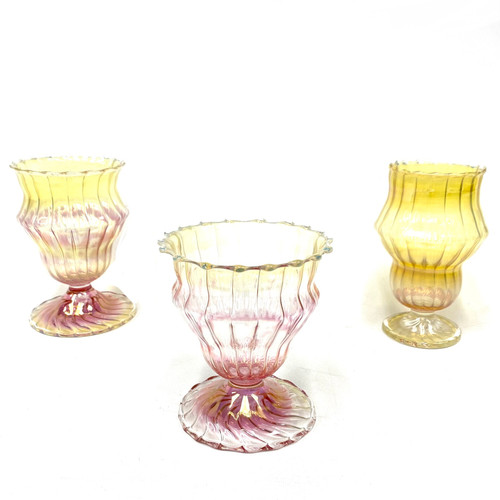 Fumed Juicebox Scalloped Goblet 5.5"-6" Tall Colorado Blown 1 Piece Assorted Fumed Juicebox Scalloped Goblet 5.5"-6" Tall Colorado Blown 1 Piece Assorted
