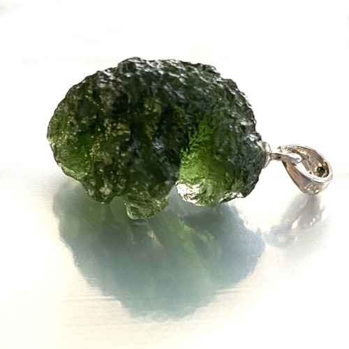 Real Moldavite Necklace • The Green Crystal