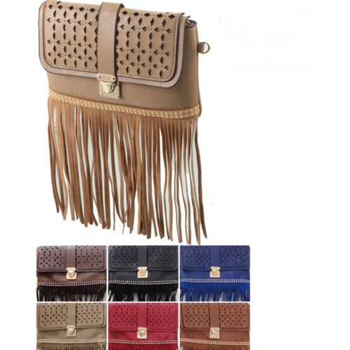 Texan Lady Purse Fringe 1 Count Assorted