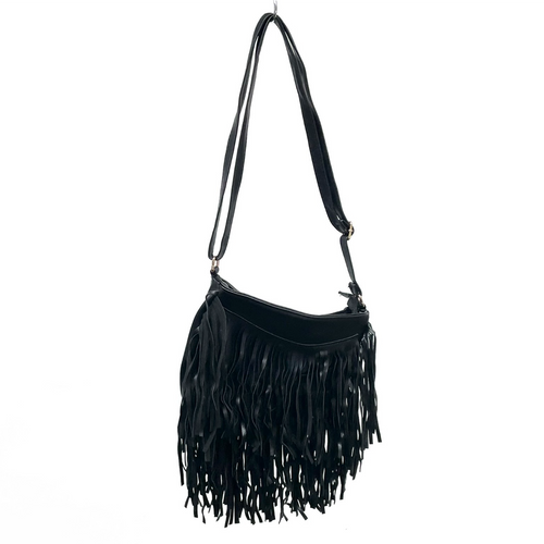 Leather Fringe Bag Assorted Colors 1 Count Leather Fringe Bag Assorted Colors 1 Count