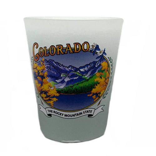 Colorado Rocky Mountain State Frosted Shot Souvineer Cup Colorado Rocky Mountain State Frosted Shot Souvineer Cup