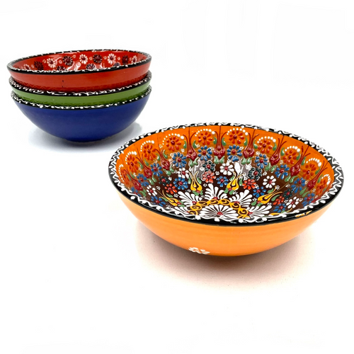 Turkish Porcelian Bowl 8" 1 Count Assorted Colors Turkish Porcelian Bowl 8" 1 Count Assorted Colors