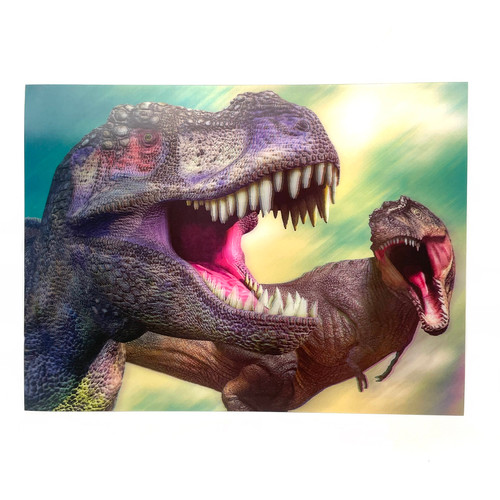 Portrait-Saurus Rex 3D Moving Picture Lenticular Art 11.5" x 15.5" Portrait-Saurus Rex 3D Moving Picture Lenticular Art 11.5" x 15.5"