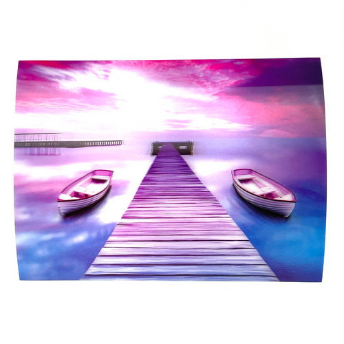 Dock Side 3D Moving Picture Lenticular Art 11.5" x 15.5" Dock Side 3D Moving Picture Lenticular Art 11.5" x 15.5"