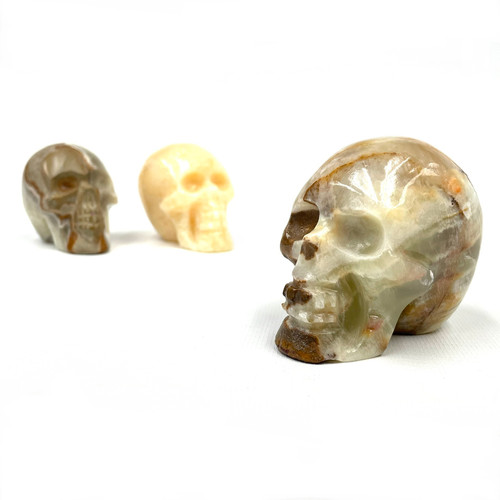 Extra Large Onyx Skull Carving Made in Mexico 1 Count Assorted Extra Large Onyx Skull Carving Made in Mexico 1 Count Assorted