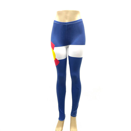 Colorado "C" in the Side Yoga Leggings One Size Fits Most Colorado "C" in the Side Yoga Leggings One Size Fits Most