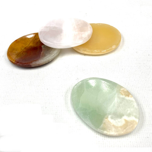 Calcite Worry Pocket Stones 1 Count Assorted Color Calcite Worry Pocket Stones 1 Count Assorted Color