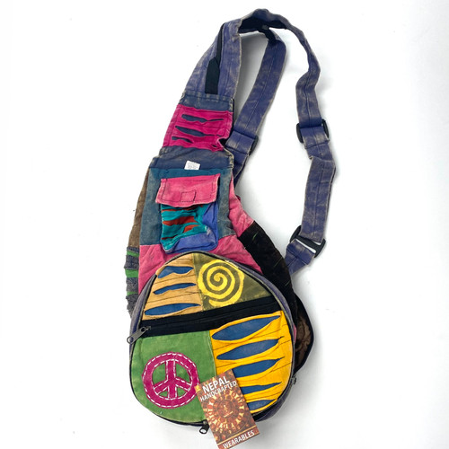 Recycled Hobo Banana Bag Backpack from Nepal