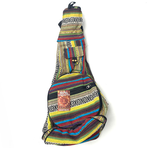 Recycled Beach Banana Bag Backpack from Nepal Recycled Beach Banana Bag Backpack from Nepal