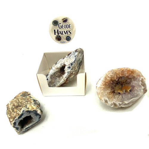 Geode Half in Gift Box 1 Count Assorted Geode Half in Gift Box 1 Count Assorted