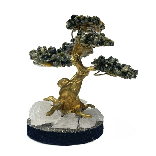 Epidote Gem Specimen Tree 4.5" Epidote Gem Specimen Tree 4.5"