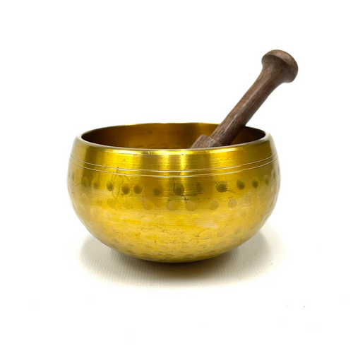 Hammered Brass Singing Bowl 4" from Nepal Hammered Brass Singing Bowl 4" from Nepal