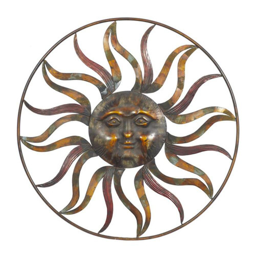 Big Sun Metal Wall Décor 36" D Big Sun Metal Wall Décor 36" D