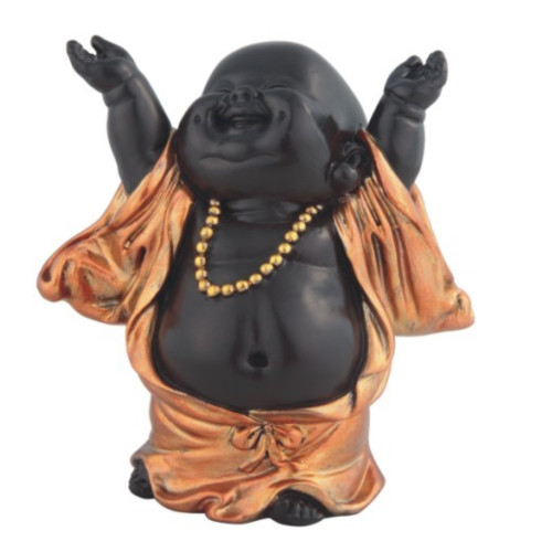 Lieling Little Buddhist Monk Gold and Black Buddha 4" Lieling Little Buddhist Monk Gold and Black Buddha 4"