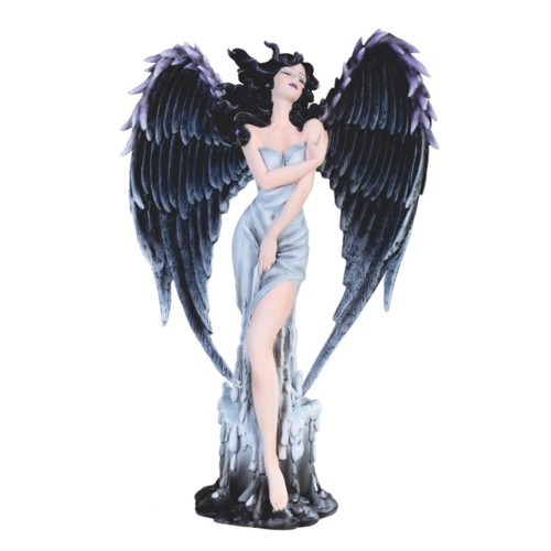 Dark Angel in White Dress 12" H Dark Angel in White Dress 12" H