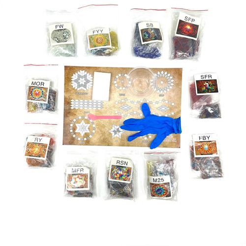 Mosaic Tile Baggie DIY Art Kit - No Shade or Lamp Included Mosaic Tile Baggie DIY Art Kit - No Shade or Lamp Included