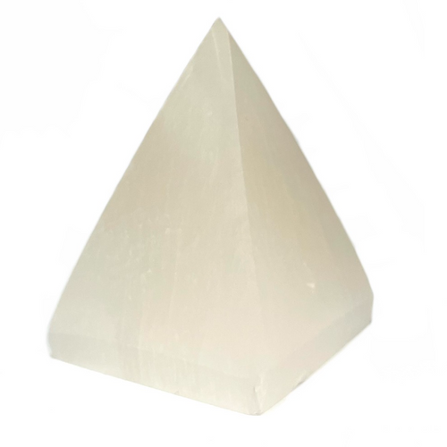 Tall Sacred Energized Selenite Pyramid 2.3" +- Hand Made Morocco Tall Sacred Energized Selenite Pyramid 2.3" +- Hand Made Morocco