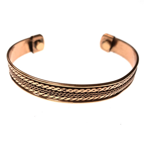 Four Strong Chains Handmade Copper Bracelet with Magnetic Field 5606 Four Strong Chains Handmade Copper Bracelet with Magnetic Field 5606