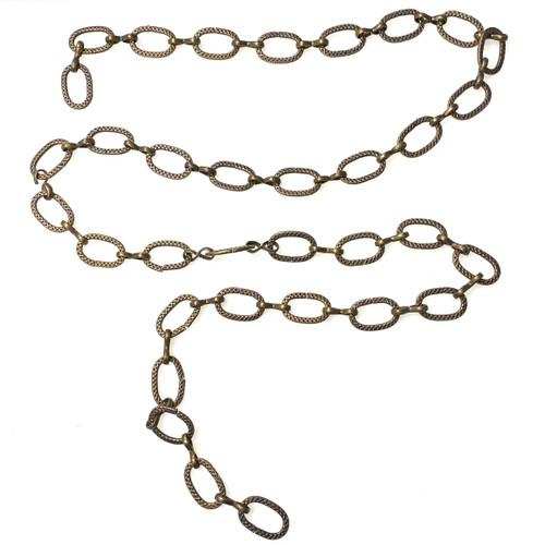 Ottoman Bronzed Steel Sturdy Lamp Chain Mosaic Turkish Lamp Part 1.15" Wide - Sold Per Foot Ottoman Bronzed Steel Sturdy Lamp Chain Mosaic Turkish Lamp Part 1.15" Wide - Sold Per Foot