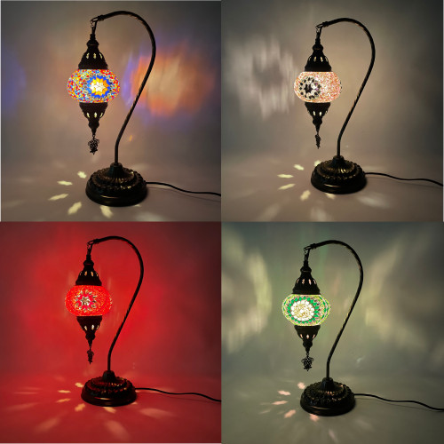 Touch Turkish Mosaic Camel Neck Lamp - 8.75"x16.25" - DB2 - Assorted Color Touch Turkish Mosaic Camel Neck Lamp - 8.75"x16.25" - DB2 - Assorted Color