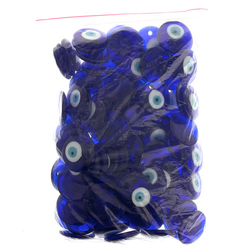 100 Pack 3.5cm Evil Eye Glass Beads 100 Pack 3.5cm Evil Eye Glass Beads