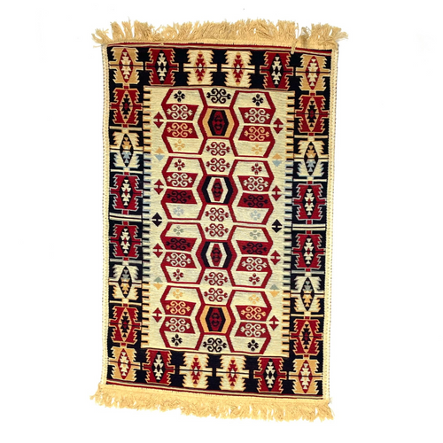 Turkish Kilim Rug Machine Made 60cm X 90cm 1 Count Assorted Turkish Kilim Rug Machine Made 60cm X 90cm 1 Count Assorted