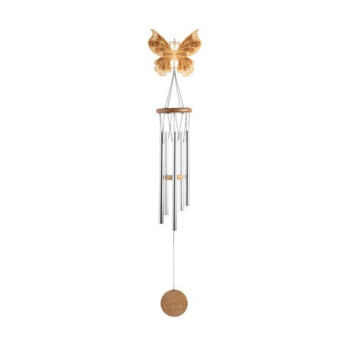 Butterfly Laser Cut Wood Silhouette 34"L Wind Chime Butterfly Laser Cut Wood Silhouette 34"L Wind Chime