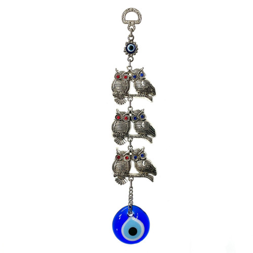 3 Night Owls with Evil Eye 10"x2" EE50049 3 Night Owls with Evil Eye 10"x2" EE50049