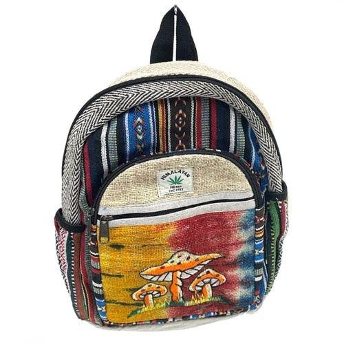 Water Colors Mushroom Hemp Backpack